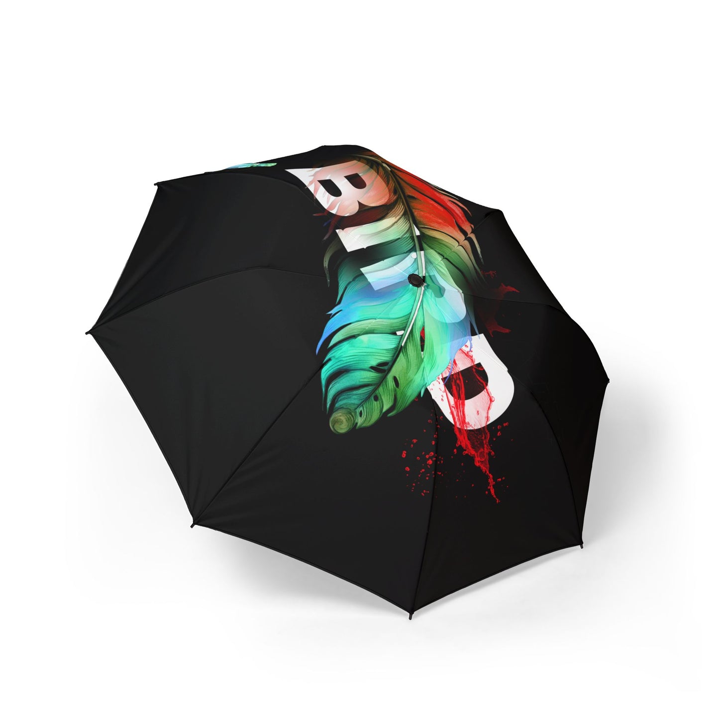 Feather Splash Foldable Umbrella — Semi‑Automatic Compact Rain Umbrella