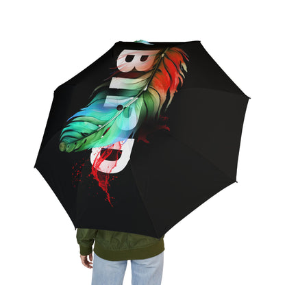 Feather Splash Foldable Umbrella — Semi‑Automatic Compact Rain Umbrella