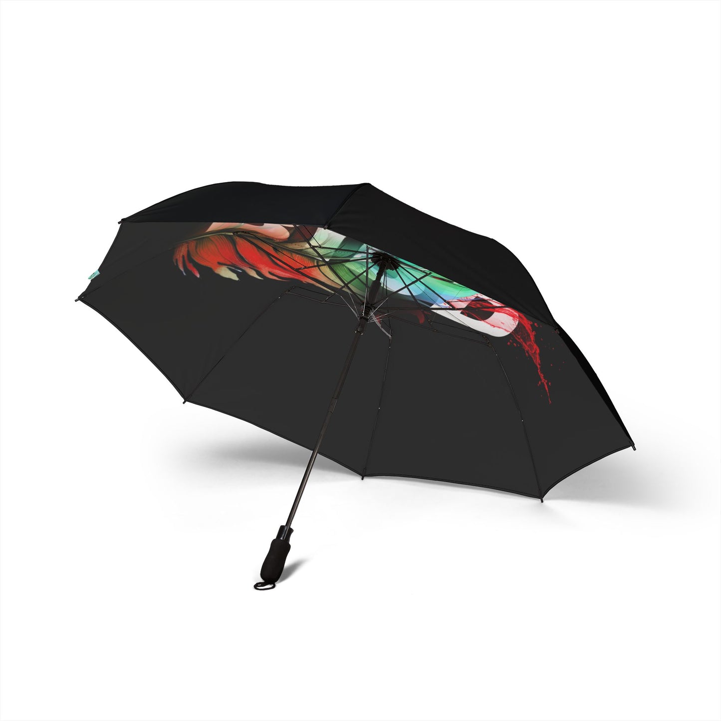 Feather Splash Foldable Umbrella — Semi‑Automatic Compact Rain Umbrella