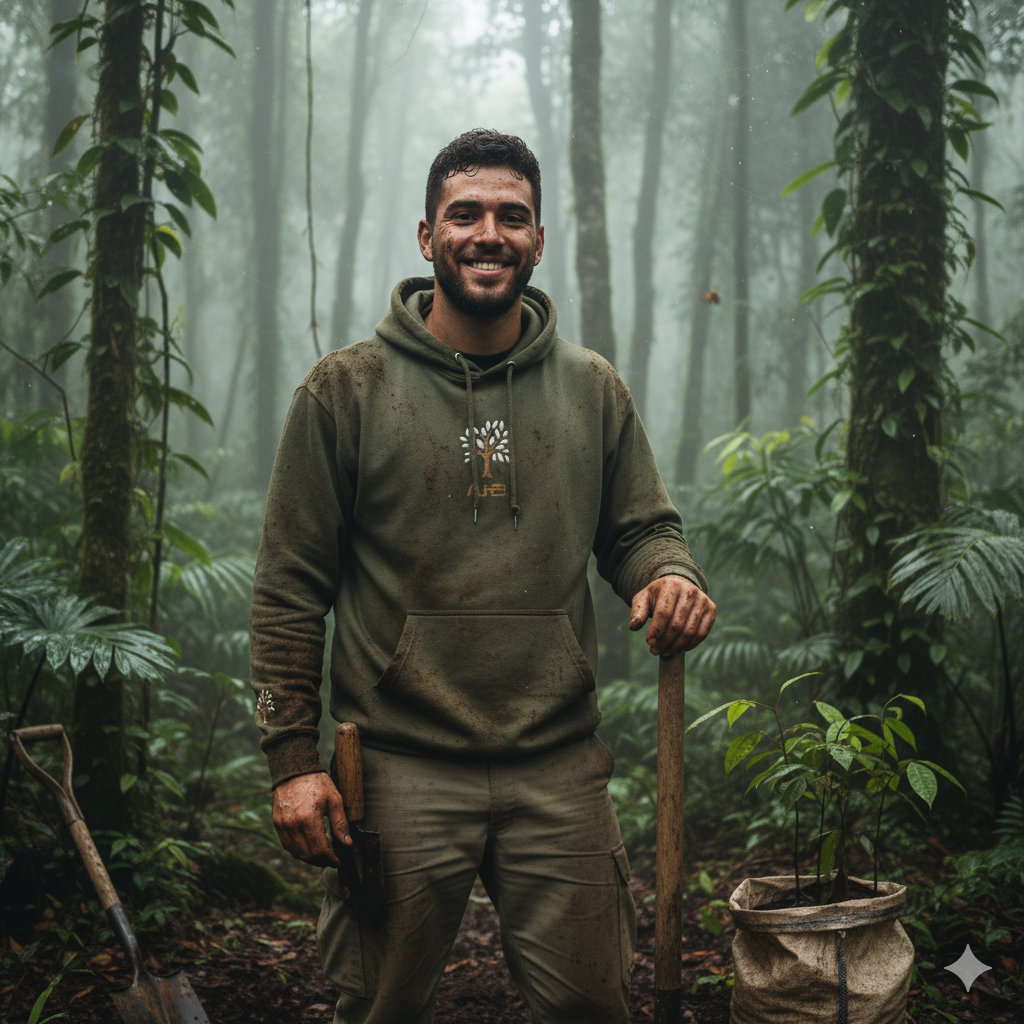 Eco-Hoodie - Apamate - Adopt a Tree.